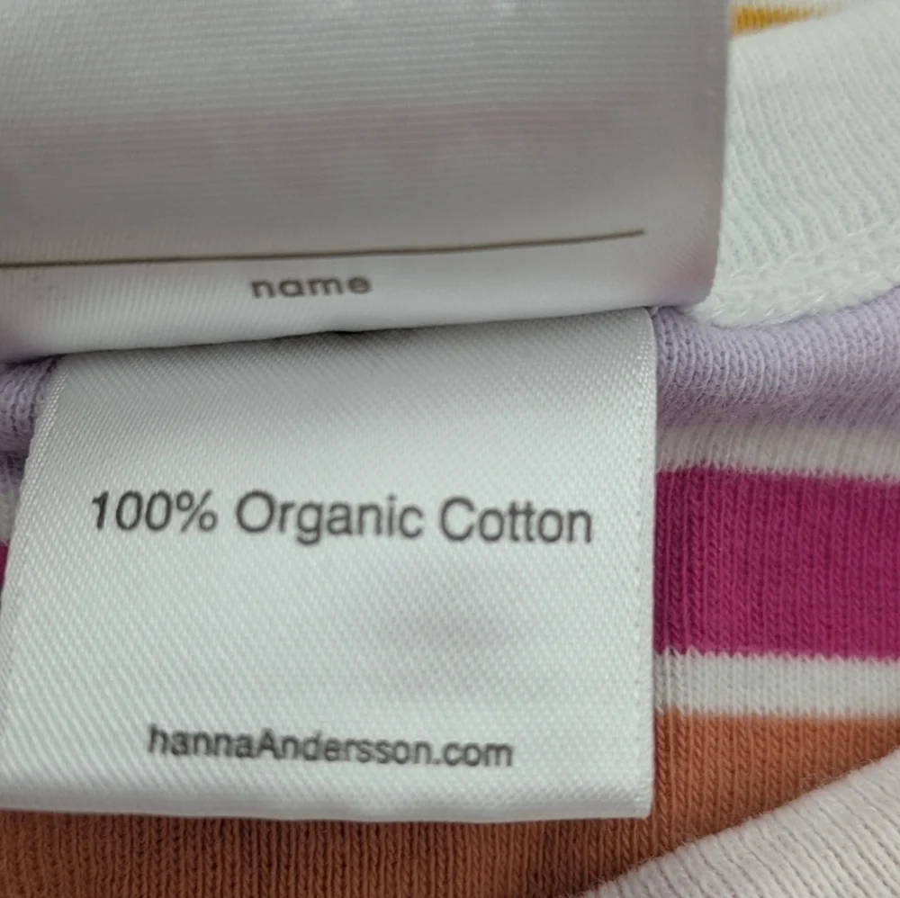 Hanna Andersson Rainbow Long PJ Pajama Set 100 4